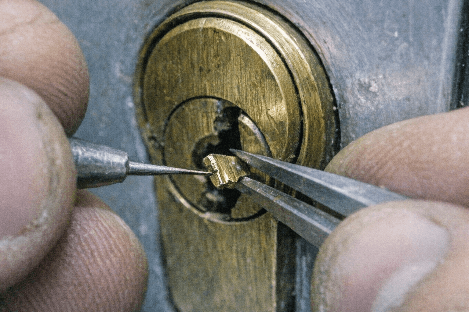 Spezialpinzette zur Entfernung von abgebrochenen Metallfragmenten